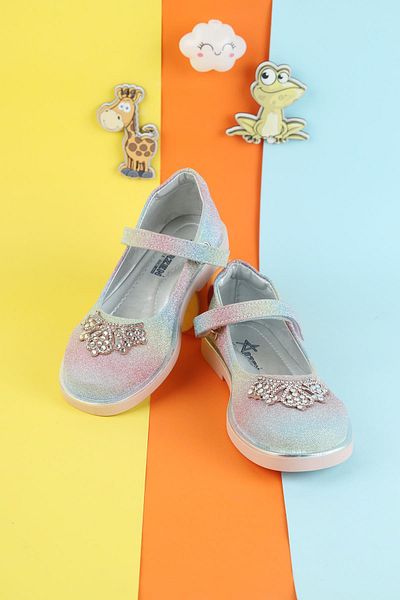 Moda Lime Balerini moderni ortopedici pentru fete - Balerini colorați și casual cu detalii de piatră