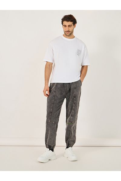 Styli Bandana Print Oversized Cotton T-Shirt