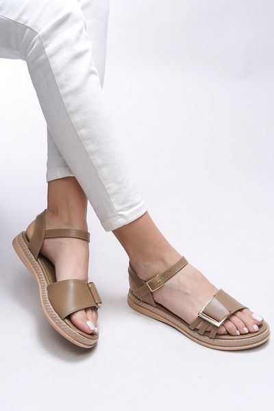 Riccon Tanaestra Women's Sandals - 0012205   Model, Mink Skin