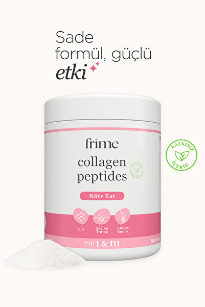 Frime Collagen Peptides, Hidrolize Kolajen, Katkısız Içerik, Nötr Tat – 300 gr