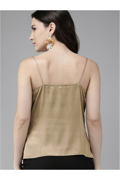 Mish By Styli Satin Cowl Neck Cami