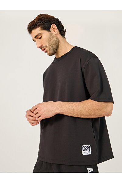 Styli تي شيرت كبير الحجم بتفاصيل رقعة غوص