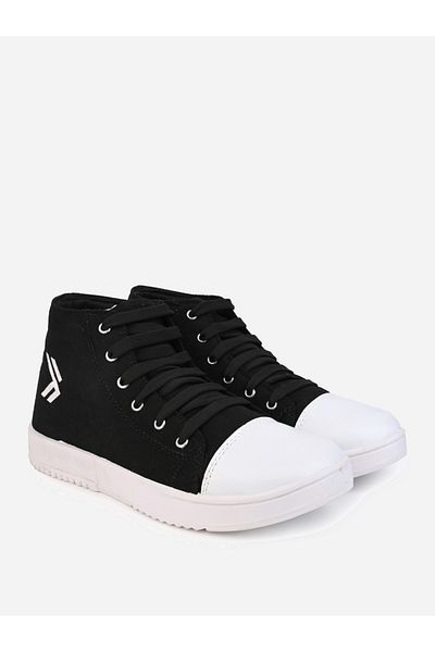 Styli High Top Graphic Print Lace Up Sneakers