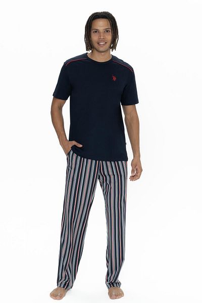 U.S. Polo Assn. 100% βαμβάκι U.S. Polo Σετ πιτζάμες, σορτς και μπλουζάκι 3 τεμαχίων