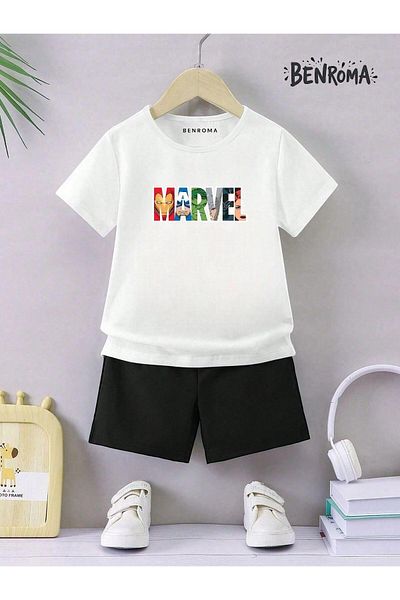 BENROMA Unisex Παιδικό Σετ Σορτς - Character Printed