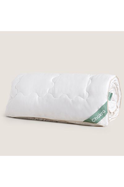 Chakra Kapok Quilt 195x215 Cm White