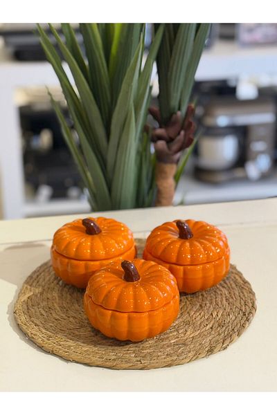 Lotus Jar Pumpkin 3 Pieces