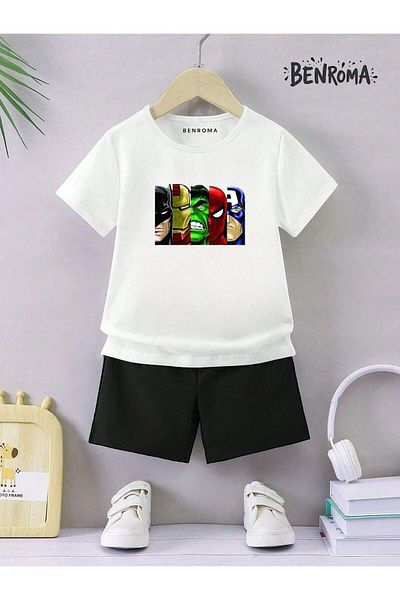 BENROMA Unisex Παιδικό Σετ Σορτς - Character Printed