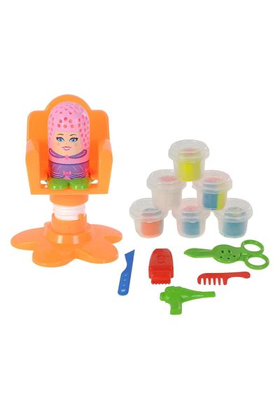 hak-iş oyuncak Multi Color Play Dough Hairdresser Set