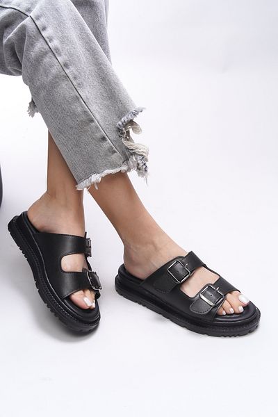 Riccon Elislaela 0012400   Model Papuci de damă negri