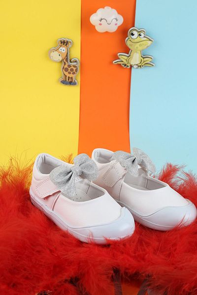 Moda Lime Balerini colorați cu fundă ortopedică pentru fetițe - Zilnic și utilizare zilnică