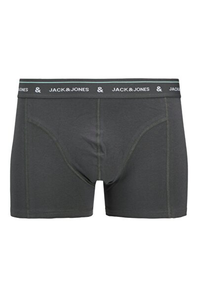 Jack & Jones Jack Jones Jacron Solıd Trunks 3 Pack Erkek Lacivert Boxer 12268602-04