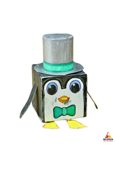 Fapatech Origami Küp Penguen Kağıt Devre Kendin Yap Seti –STEM Eğitici-E- Pdf...