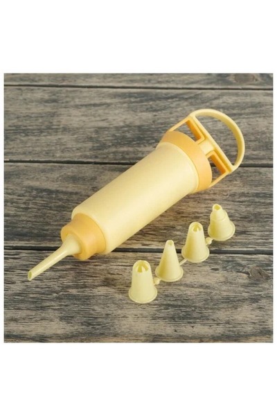 Generic مجموعة ادوات تزيين الكب كيك، حاقن حشو الدونات/ادوات تزيين الكيك،