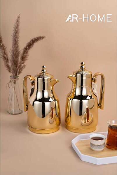 AR HOME طقم ترمس مفرغ من الهواء سعة 1.0+0.75 لتر