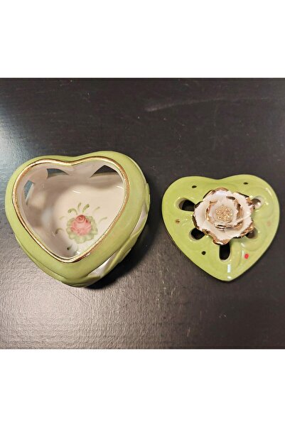 BY.RAYKA PORSELEN El Dekor Jewelry Box with Heart
