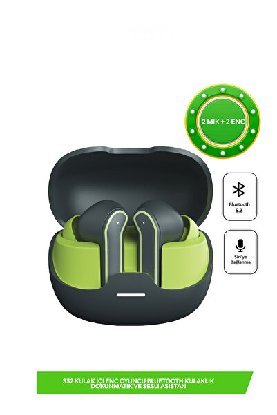 Linktech S32 Kulak İçi ENC Oyuncu Bluetooth Kulaklık
