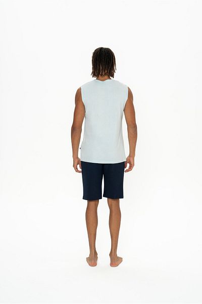 U.S. Polo Assn. Σετ ανδρικό μπλουζάκι & σορτς με τσέπη, μηδενικό μανίκι, εμπριμέ