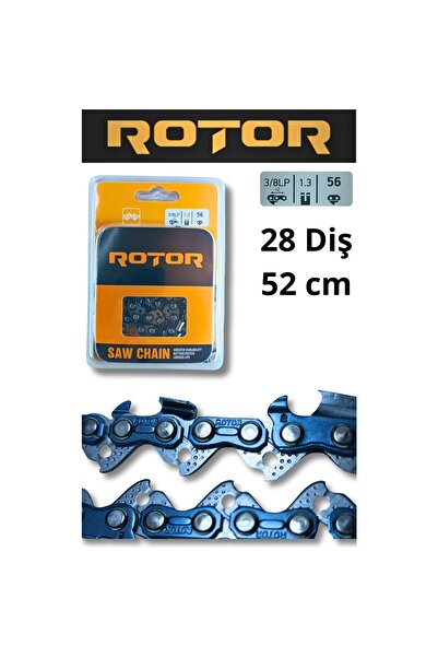 Rotor Motorlu Testere Zinciri 3/8 LP 1.3 mm 56 Bakla – 28 Diş