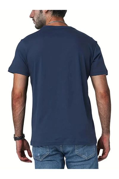 NO 601 Μπλουζάκι Unisex Navy Blue Milano Italian printed Oversize