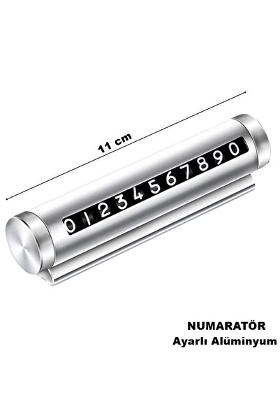 caraks Araç ön cam telefon numarası şifre tip çevirmeli numaratör alüminyum m...