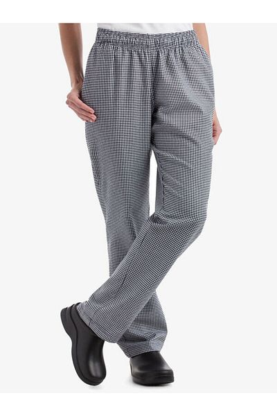 Myscrubs Uma@Chef Houndstooth Elastic Waist Cooking Pants