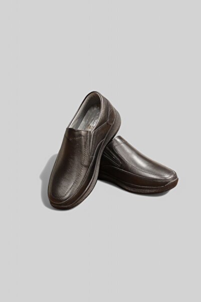 Fancy ortopedik bağcıskız düz deri baba dede ayakkabısı