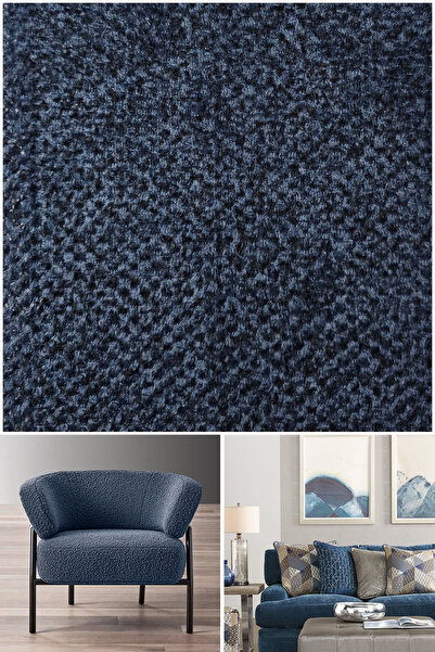 B'Dekor PUFFY SHERPA DÖŞEMELİK KUMAŞ LACİVERT (NAVY BLUE)