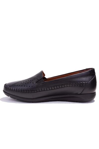 Polaris 103625 Siyah 5 Nokta Ortopedik Günlük Kadın Deri Ayakkabı