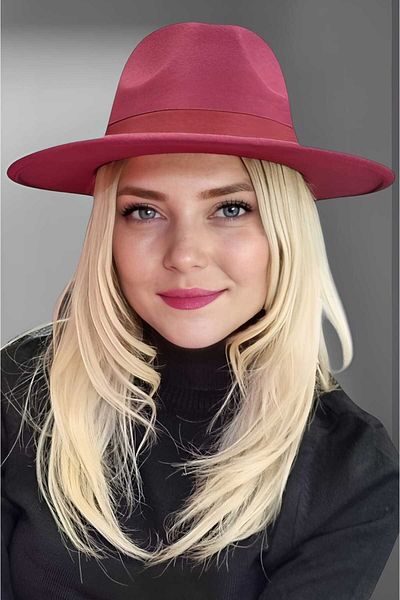 Uniquetrenders Women's Panama Stamp Fedora Hat