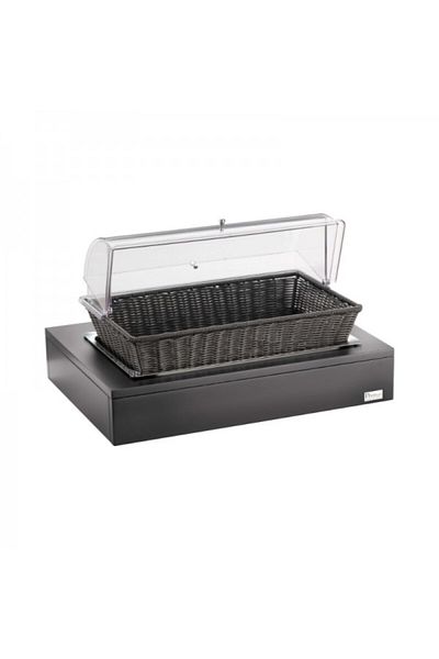 Pintinox Display element with bread basket and lid, PintiBuffet, wenge