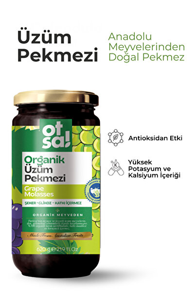 Otsa Organik Üzüm Pekmezi 620g