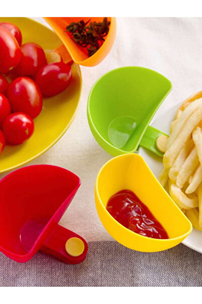 Generic صحن تقديم صوص يثبت على حافة الصحن