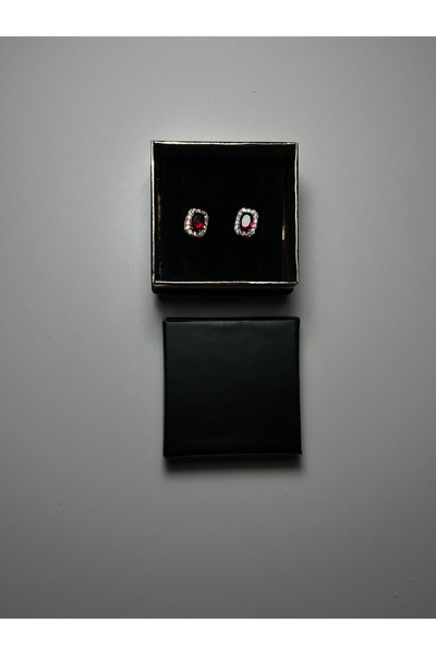 Çelik Çivili taşlı küpe