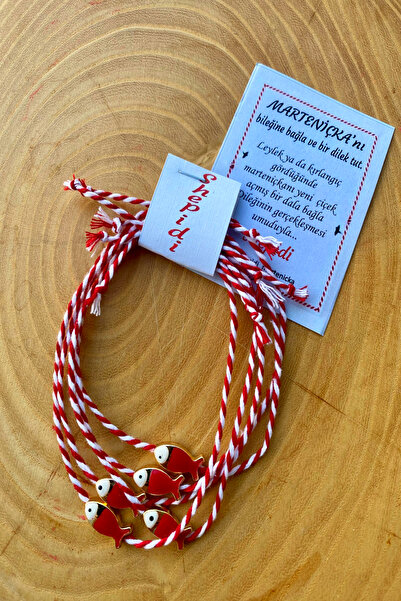 Shepidi 5'li  balık figürlü marteniçka şans bilekliği