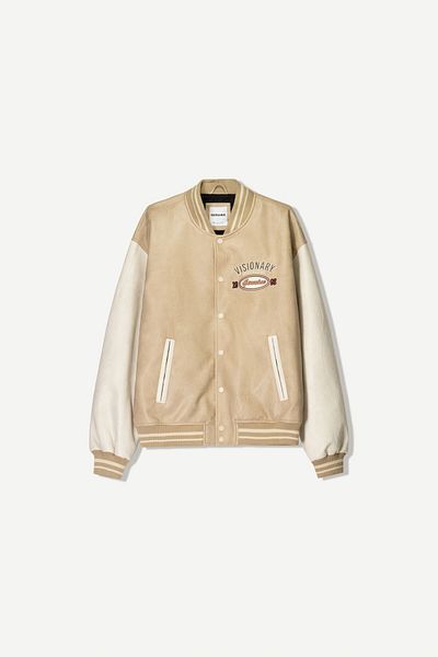 Bershka Retro leather effect jacket