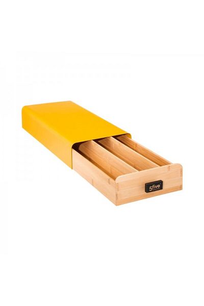 5FiveSmart Horizontal coffee capsule holder, Modern Color Yellow, 38x18x7.5 cm