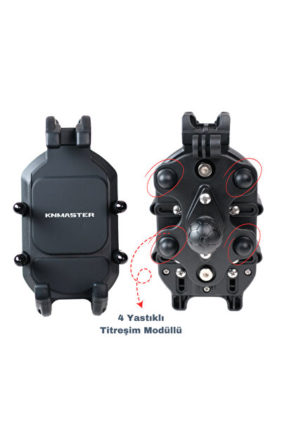 Knmaster TT-860 Titreşim Engelleyicili Tüm Motosikletlere Uyumlu Telefon Tutucu
