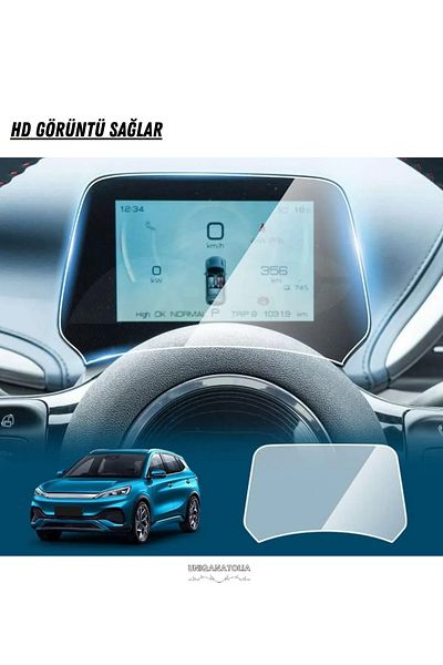 UniqAnatolia Byd Dolphin 2024-2025 Digital Ghost and Multimedia Compatible Nano Screen Protector Set