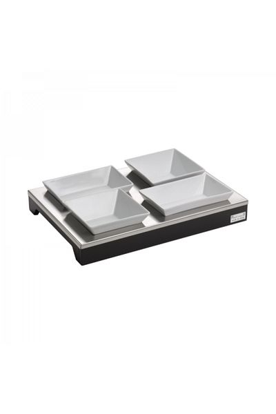 Pintinox Display element with 4 bowls, Pintinox TrendyBar