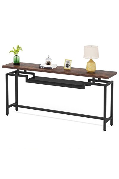 TOLIAHOME 2 Katlı Dresuar Konsol Raf Çift Renkli Depolama Rafı