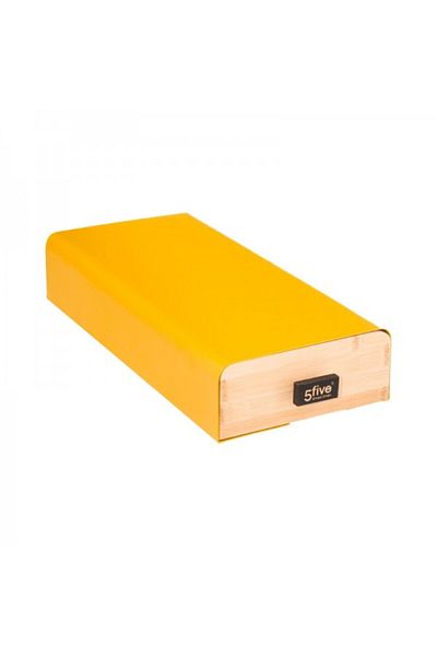 5FiveSmart Horizontal coffee capsule holder, Modern Color Yellow, 38x18x7.5 cm