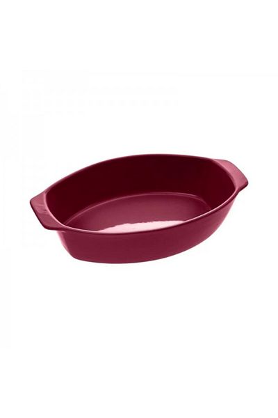 FİVE Oval ceramic oven dish, Simply Rouge, 39x24 cm