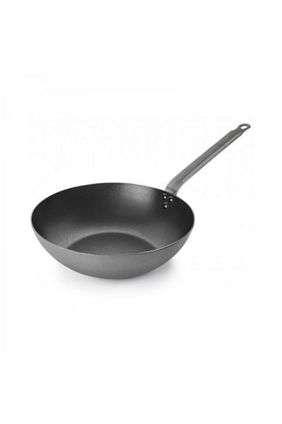 Lacor Non-stick carbon steel wok pan, 28 cm