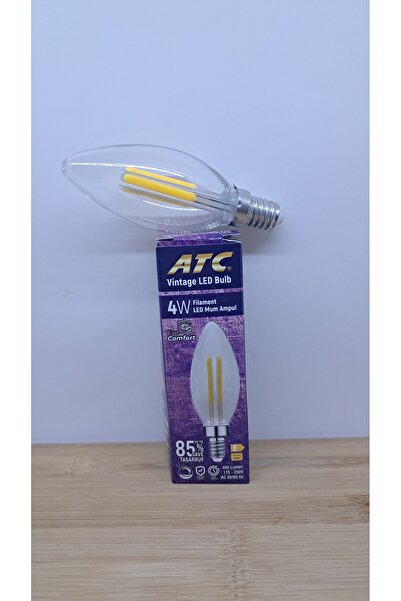 blackleg 4W Filament  E14 Rustik Led Mum Ampul 2 Adet 400 Lümen 2200K   2 Adet