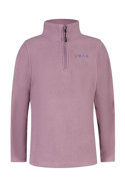 2AS Clara Lilac Children's Fleece Sweatshirt - Thin Design with Half Zip