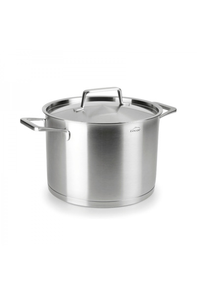 Lacor Stainless steel tall pot with lid and triple base, Foodie, 5.5 liters