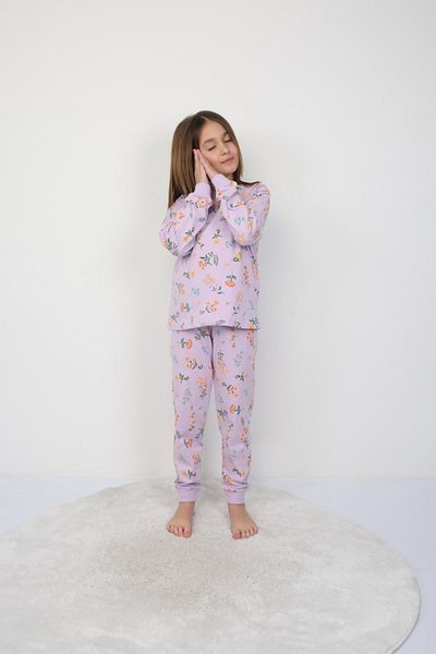 bunny hopp Pajama Set for Girls - 100% Cotton Single Jersey Combed Cotton, Floral Print, 3-12 Years