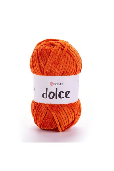 Yarnart Πλεκτό χειροποίητο Dolce Orange Velvet - Μοντέλο 778
