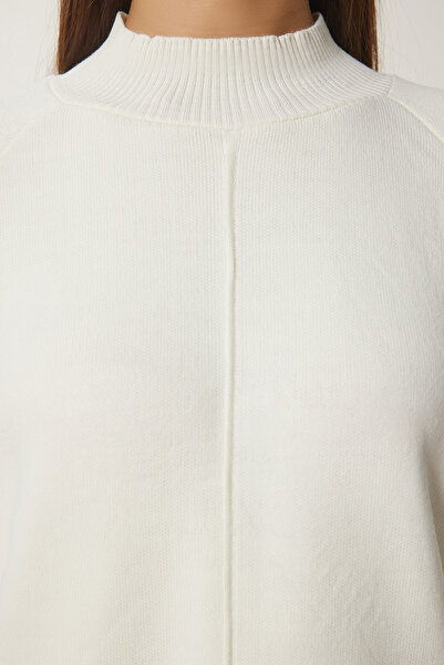 Lovelyİstanbul Knitwear Sweater and Pants Set - Stylish Ecru Lmu0001